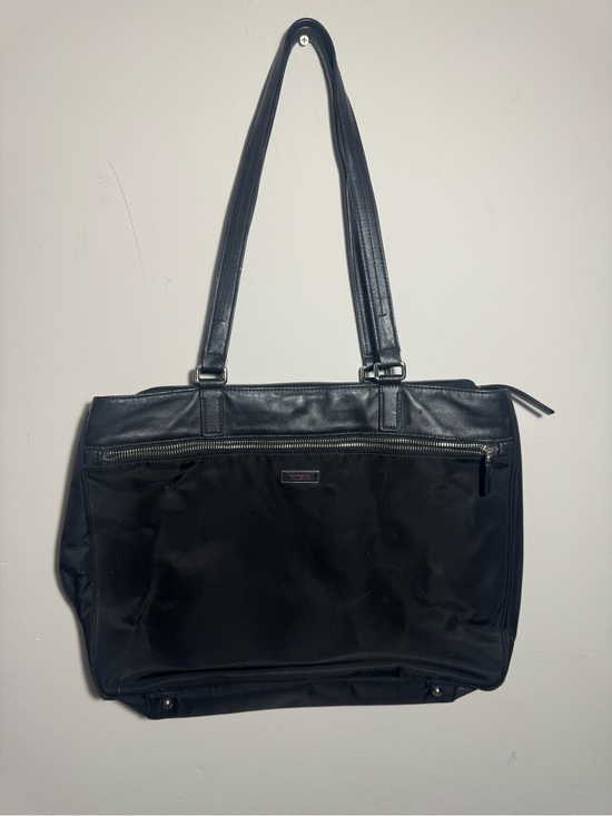Other - Tumi Work Travel Shoulder Tote Bag- Nylon Leather Trim - EUC Black